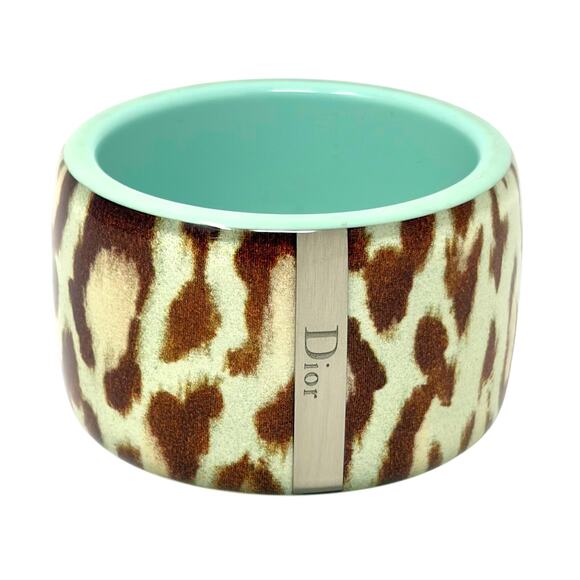 Dior Leopard-Print Cuff Bracelet - Picture 1 of 12
